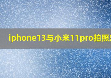 iphone13与小米11pro拍照对比