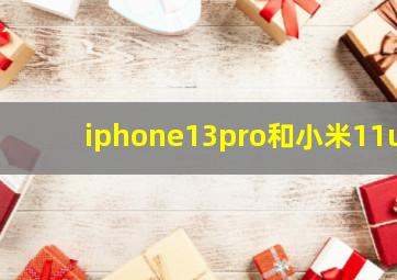 iphone13pro和小米11u